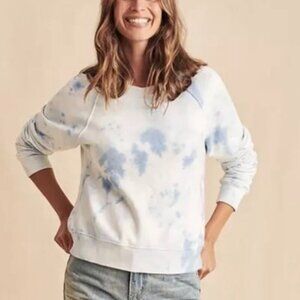Faherty Women’s Bells Blue Tie Dye Sweatshirt Size XS